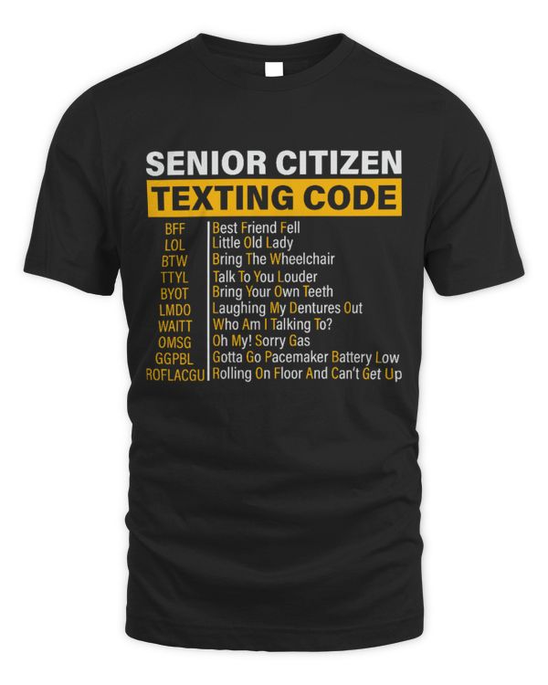 Funny Senior Citizen's Texting Code Funny Senior Citizen's Texting Code